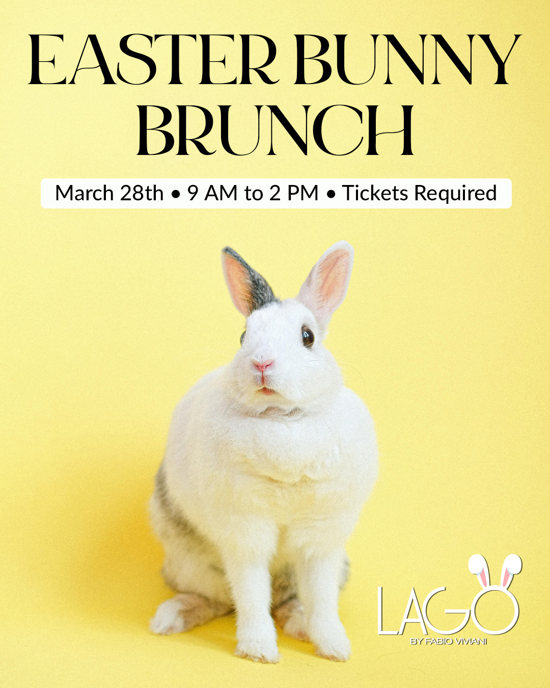 Easter Bunny Brunch at LAGO by Fabio Viviani
